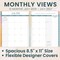 bloom daily planners 2026-2027 Academic Planner, 13 Month Soft Cover Monthly & Weekly, 8.5" x 11", Stickers Included, Creating A Life I Love